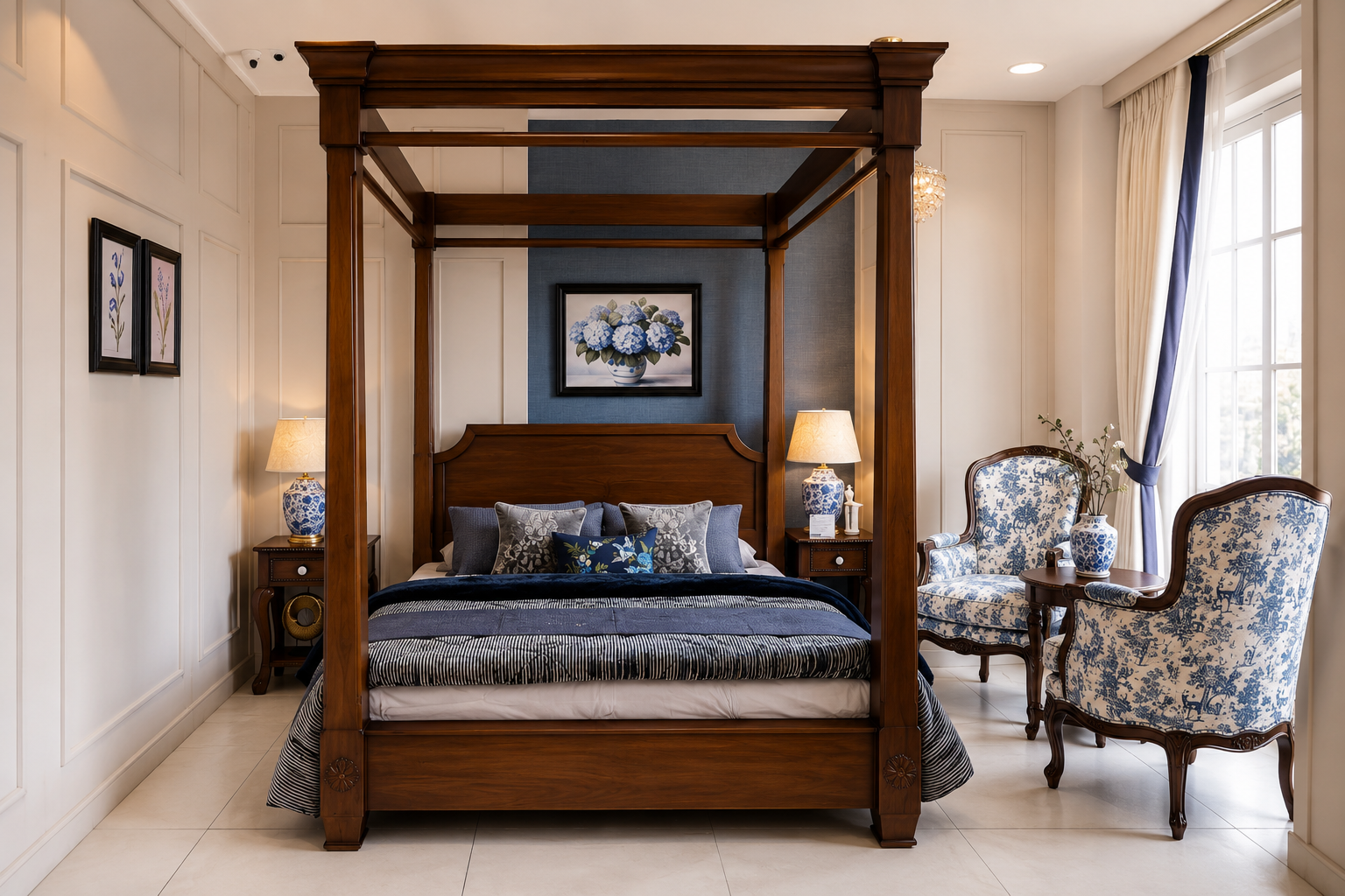 Four Poster Bedroom room setup