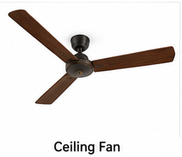 Wooden ceiling fan