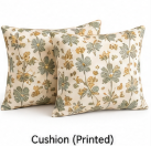 Pair of printed cushions