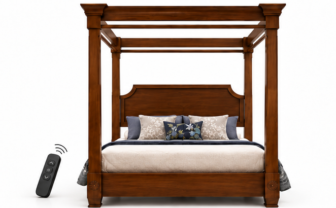 Four Poster Bed, front view